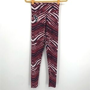 NFL TEAM APPAREL Size Small Women’s Tiger Stripe Houston Texans Leggings